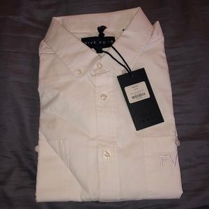 Five four white button down